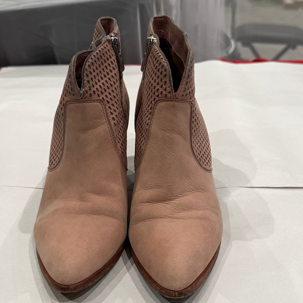 Frye Two-Tone blush Ankle Booties - Picture 2 of 5